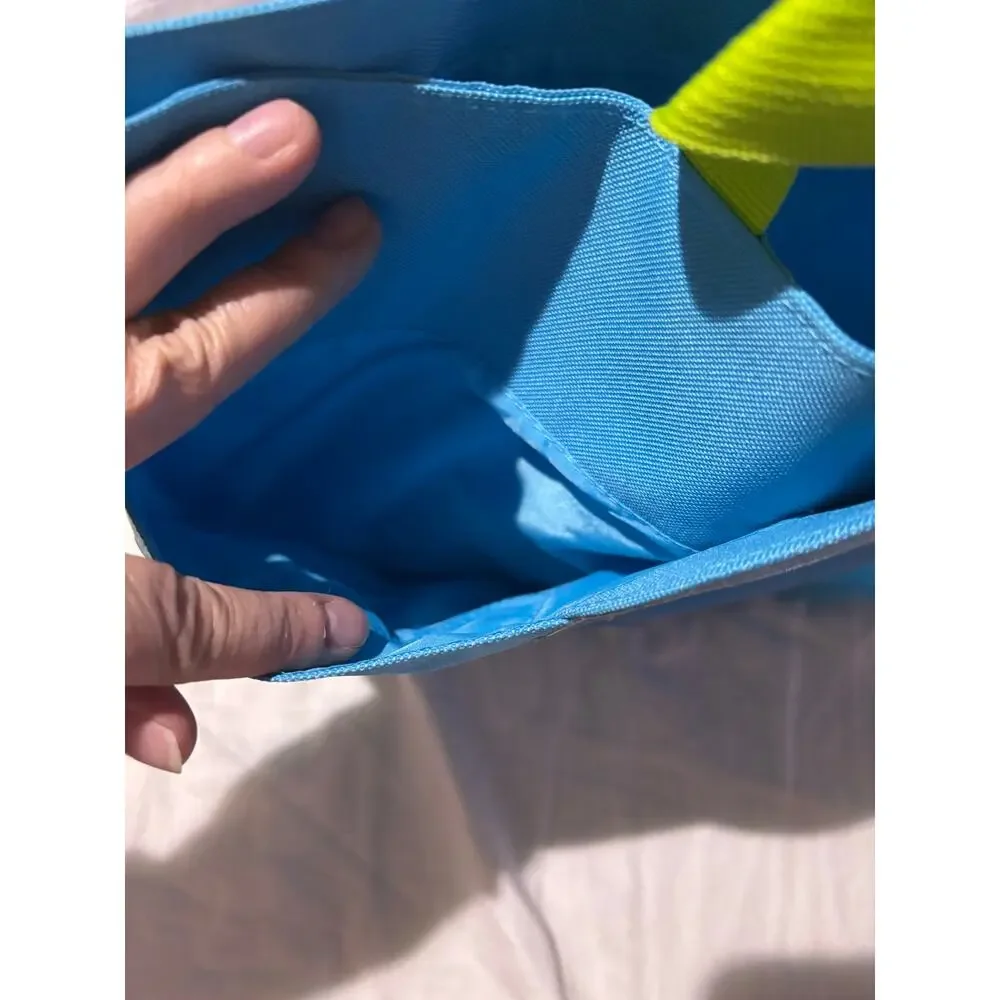 Melissa & Doug turquoise blue octopus beach tote bag like new euc
